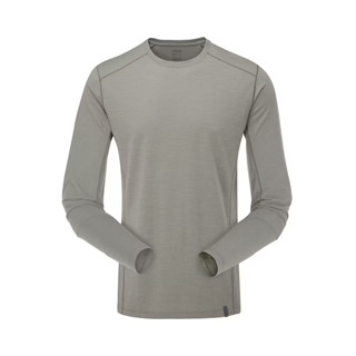 【RAB】QBL32 男款 Syncrino Base LS Tee 羊毛混紡長袖排汗衣 石灰
