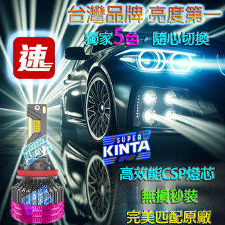 【🏅臺中新動力】獨家五色LED大燈 汽車車燈H11 H7 H4 9005 9006 9012 機車大燈 遠燈 大燈