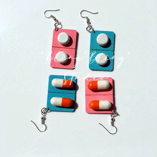 *Bling*Bling* Studio 藥丸💊膠囊💊耳環 可愛古怪耳環 提醒⏰喫藥😂