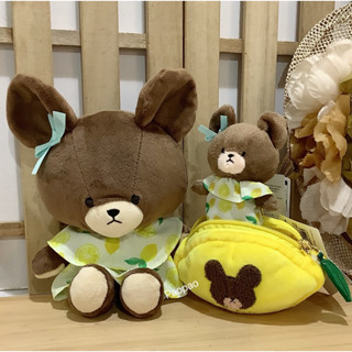 現貨！日本正版 the bears’ school 小熊學校 傑琪 檸檬系列 娃娃吊飾 零錢包 化妝包 包包吊飾 小物包
