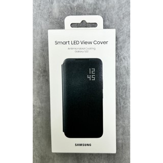 三星原廠全新 Galaxy S22 5G LED 皮革翻頁式皮套