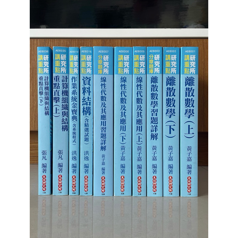 大碩 資工 資工所六科用書 $1500