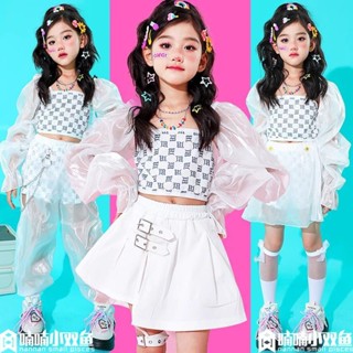💖免運💖兒童表演服裝 女童爵士舞服裝 街舞走秀衣服 啦啦隊服裝 學生班服 多巴胺嘻哈套裝 幼稚園表演服裝 兒童表演服