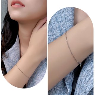 GIUMKA 純銀手鍊．方格鍊｜客製化刻字 MHS23001
