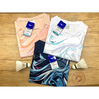 【唯羽生活】Mizuno 美津濃 羽球上衣 短袖 男女 隊服 羽球服 羽球衣 72TAB70101 FIT合身版型