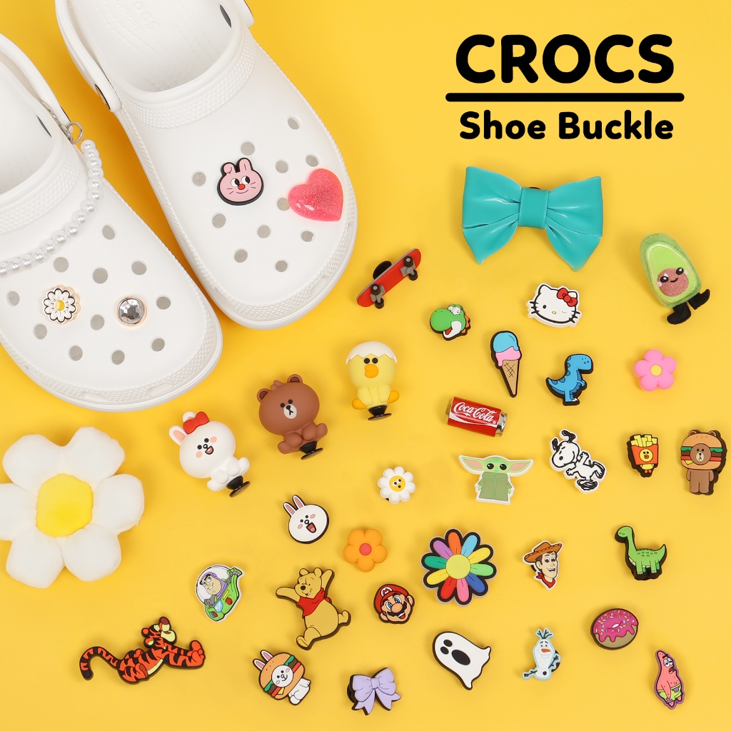Crocs 鞋扣 任選 水果 蝴蝶結 甜筒 卡駱馳 單入 酪梨 寶寶 漢堡 史努比 珍珠 巴洛克 花 發光 [ACS]