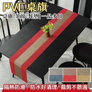 ECHAIN TECH 桌旗 客製化 餐墊 PVC隔熱墊 餐桌墊 防水墊 防燙墊 隔餐墊 餐桌防滑墊 茶臺墊-經典款