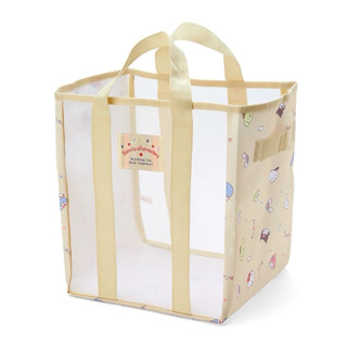 現貨 日本 Sanrio 三麗鷗 透氣網紗收納提箱 手提袋 M 三麗鷗家族