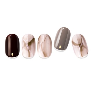 【EDGEU】沙龍凝膠美甲貼-信封設計款｜ENA209 Chocolate Nuance