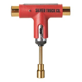 Silver Tool - Red/Gold 棘輪滑板工具*