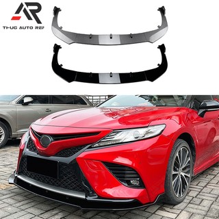 適用於豐田凱美瑞八代運動版 XV70 Camry 2018-2020款車型改裝前槓前唇前鏟碳纖紋外飾改裝車身飾條空氣套件