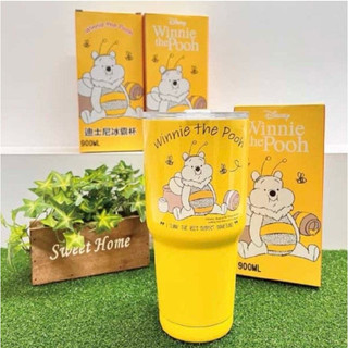 正版 Disney 迪士尼 系列 冰霸杯 冰壩杯 保溫杯 保冰杯 不鏽鋼材質 900ml 蜜蜂