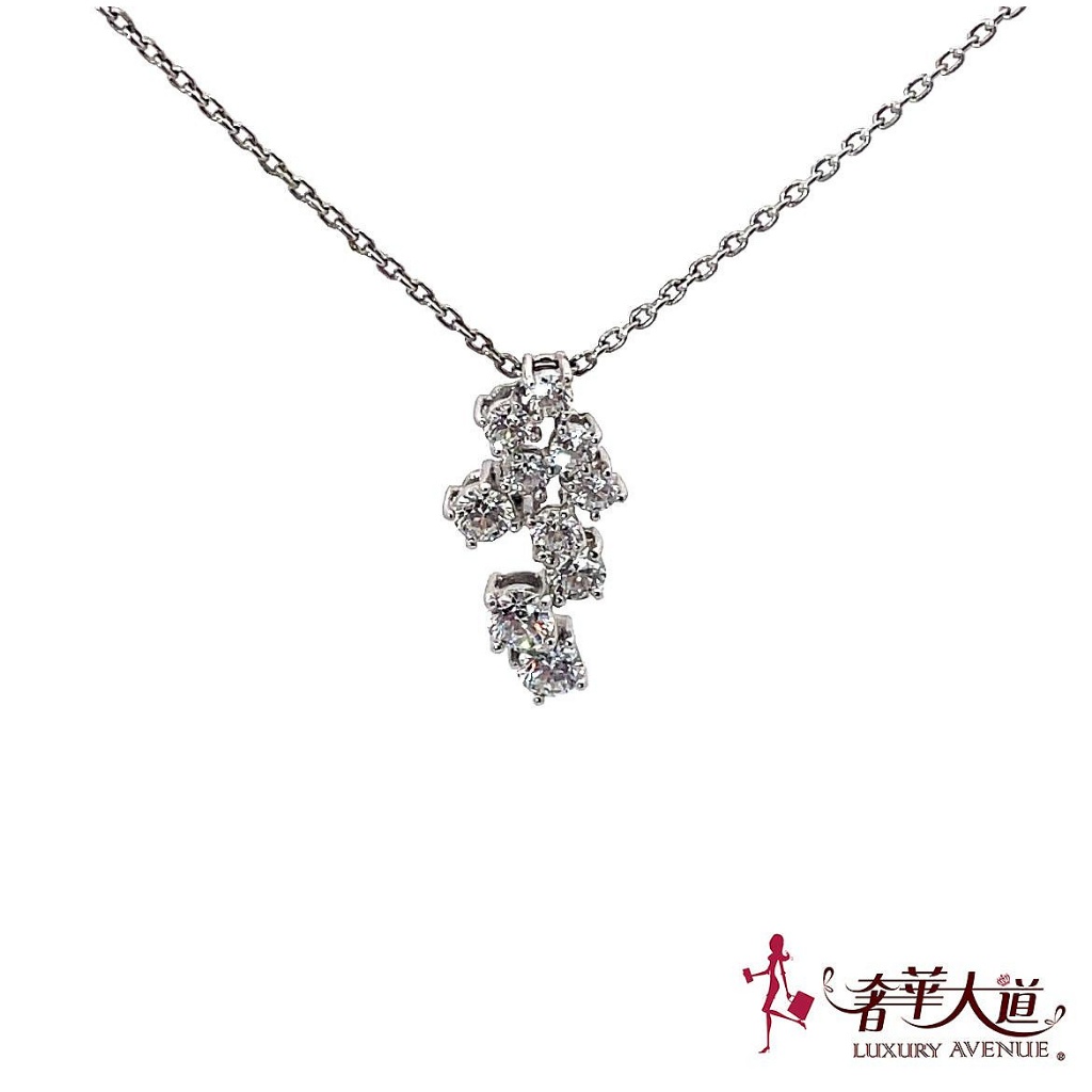 ＊奢華大道國際精品＊【J0287】HEARTS ON FIRE 大小鑽造型項鍊
