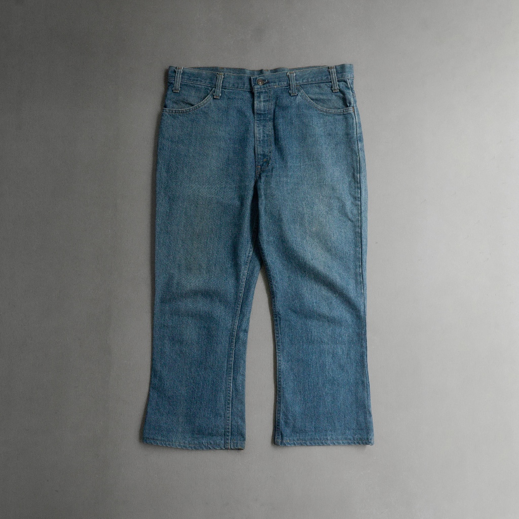 《白木11》 70S LEVIS 646 BELL DENIM 美國製 藍色 靴型 牛仔 丹寧 長褲