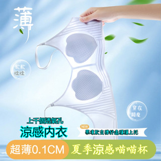 ✨冰絲內衣✨夏季涼感內衣 輕薄內衣 大胸顯小內衣 冰涼內衣 薄內衣 涼感無鋼圈內衣 無痕內衣 文胸罩上託防下垂
