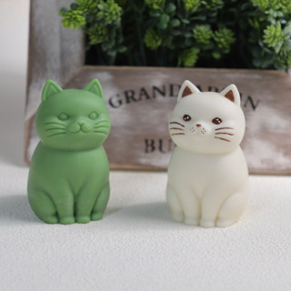 【美倫美】矽膠模 卡通貓咪矽膠模具 3D立體貓咪矽膠模 蠟燭 擴香石模具 動物模具