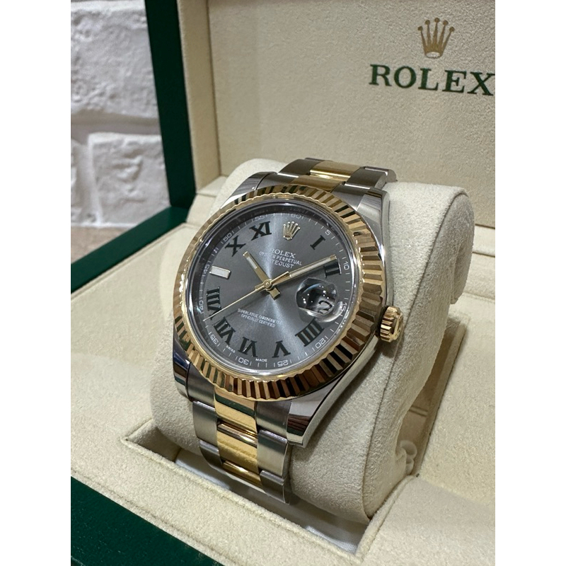 Rolex 勞力士 116333 台灣保卡 41mm 綠羅馬 溫布頓 Datejust 非綠水鬼 Federer