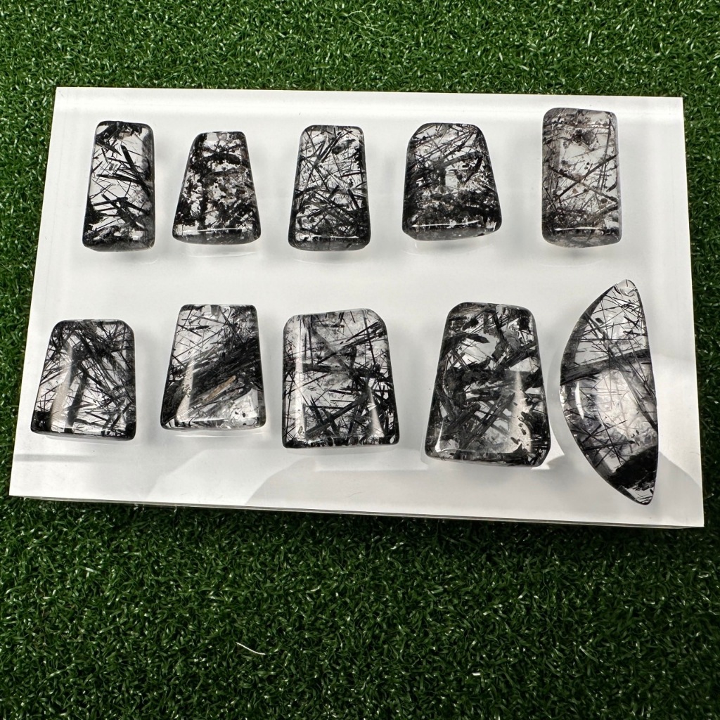 【水晶晶的窩】一圖一物 黑髮晶 碧璽髮 無事牌 吊墜 裸石 DIY