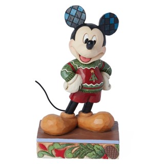 Enesco精品雕塑 Disney 迪士尼 米奇穿毛衣聖誕居家擺飾 EN40012