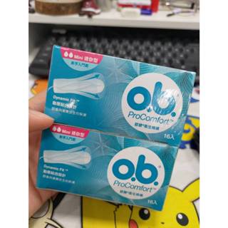 o.b.歐碧 衛生棉條（迷你型）16入 (指入型/非導管)