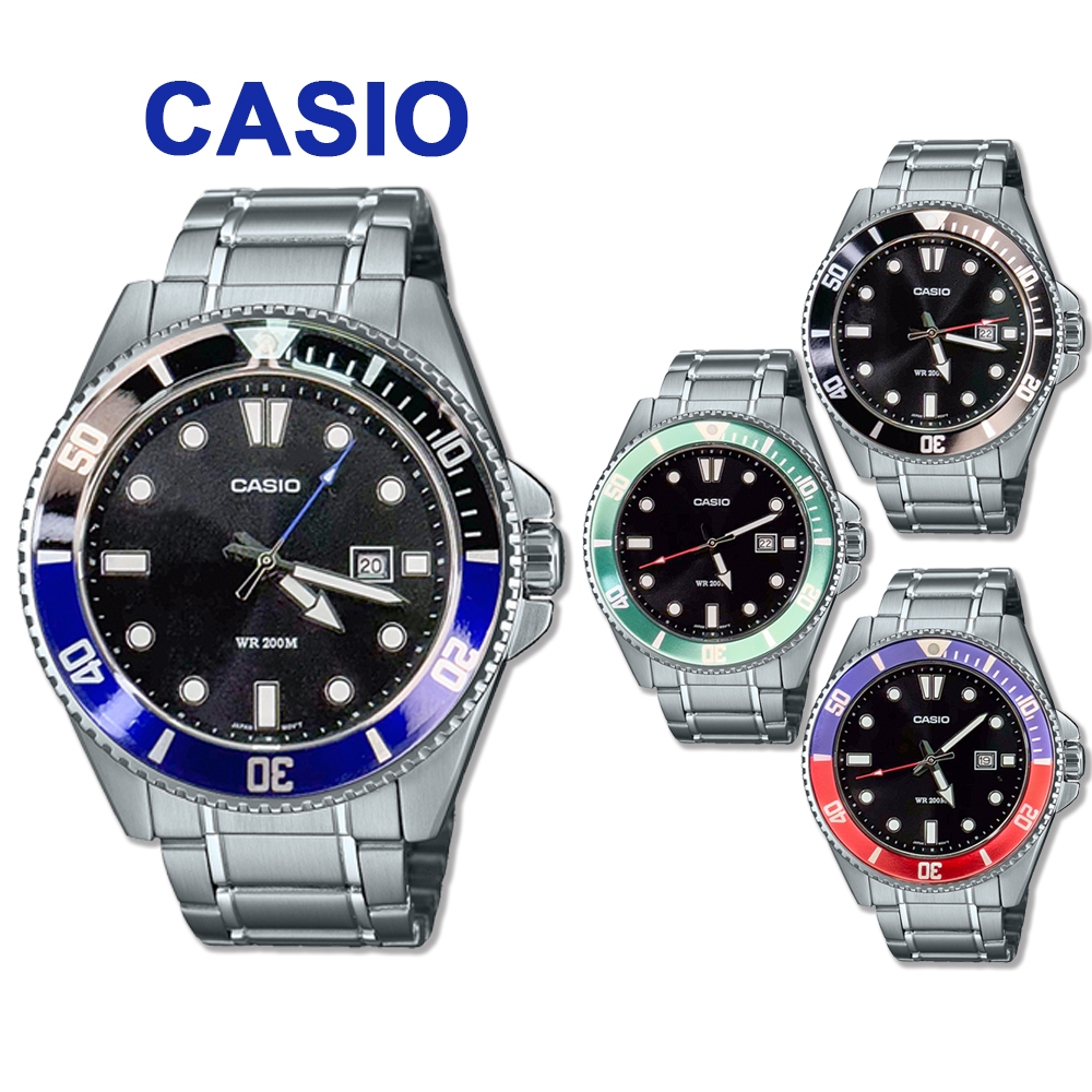 【WANgT】【CASIO 卡西歐】CASIO手錶 槍魚 百事圈 黑水鬼 綠水鬼 藍水鬼 鋼帶槍魚 MDV-107D