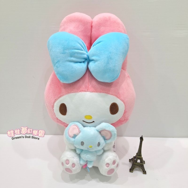 可愛美樂蒂娃娃~正版三麗歐~美樂蒂玩偶~生日禮物~美樂蒂~美樂蒂玩偶~冬季裝美樂蒂~