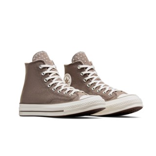 CONVERSE 男女高筒帆布鞋 休閒鞋 A08529C- 咖啡棕 拚色 CHUCK 70 三星標