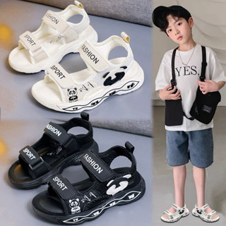【彩彩shoes】氣墊童涼鞋🧢帥氣熊貓魔鬼氈涼鞋💫氣墊軟底☺️整雙軟Q👏🏻