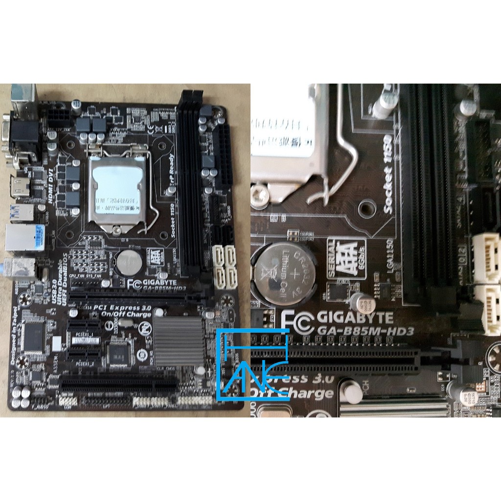 【 大胖電腦 】技嘉 GA-B85M-HD3 主機板/附擋板/前置USB3/1150/保固30天/良品