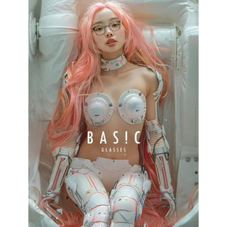【本閣】BAS!C 0029日式光學眼鏡不對稱造型 黑色金屬框 丸山正宏maruyama同款平替版