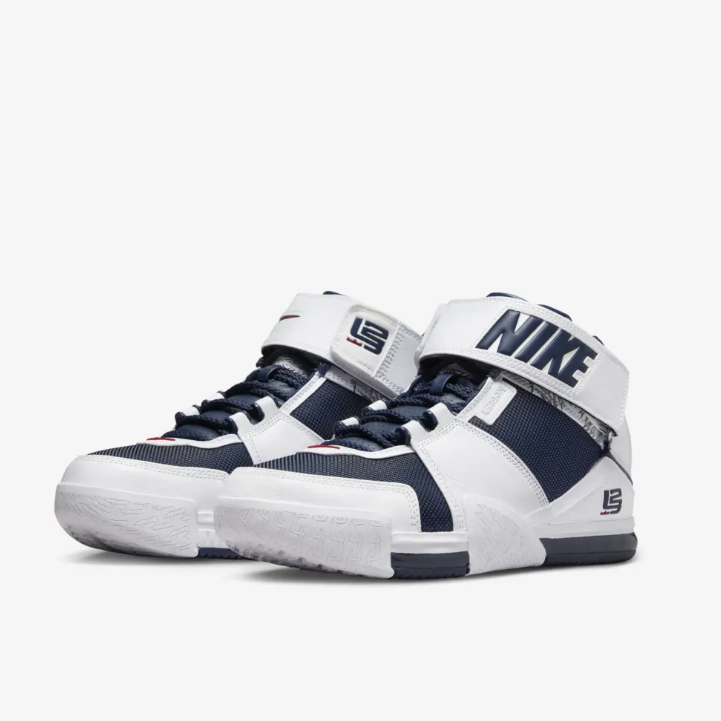 US15 大尺碼 Nike LeBron 2 USA 白藍 籃球鞋 明星賽 復刻 DR0826-100