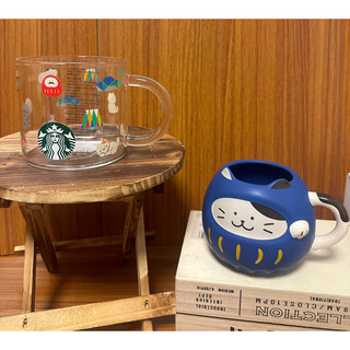 日本 2024 新年限定 星巴克 Starbucks Japan 富士山 達摩 貓咪 馬克杯 玻璃杯 杯子