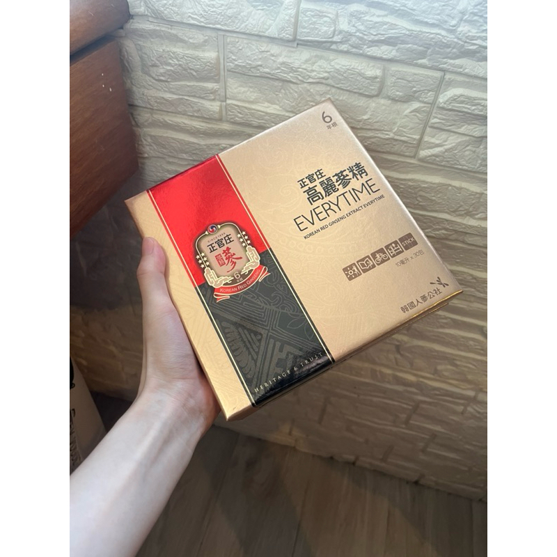 正官庄高麗蔘精EVERYTIME禮盒 (30入/單盒) 送禮 自用 禮盒 秒出貨 現貨 韓國人蔘 10毫升