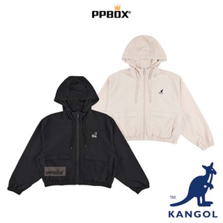 KANGOL 袋鼠 女款 風衣 外套 獨家款【64228420】時尚 防風 長袖 連帽外套 防曬 防潑水 日韓穿搭