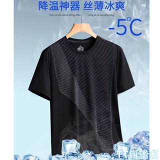 TT旗艦店 冰絲網眼t恤男 男生衣服 排汗衫 健身衣 涼感衣 修身 透氣 速乾衣 情侶 短T 印花t 運動上衣F21