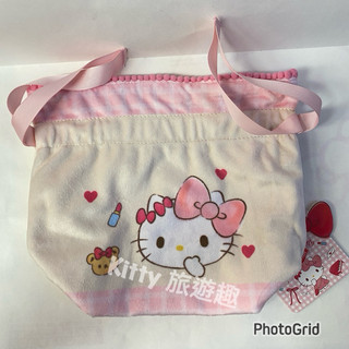 [Kitty 旅遊趣] Hello Kitty 縮口袋 凱蒂貓50週年 束口袋