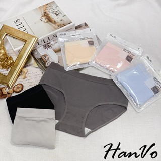 【HanVo】寬腰帶素色純棉中腰內褲 透氣吸濕排汗親膚柔軟 獨立包裝 流行少女內褲 內著 A11-5257