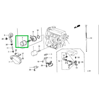 HONDA 喜美 12V 機油芯 機油濾清器