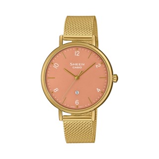 卡西歐 CASIO / SHE-4562GM-4A / SHEEN系列 [ 官方直營 ] 防刮藍寶石水晶錶面
