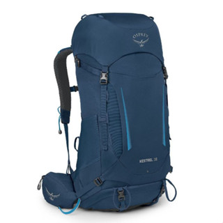 【Osprey】Kestrel 38 男款 輕量登山揹包 特拉斯藍色