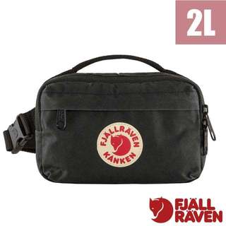 【Fjallraven 小狐狸】防潑水隨身腰包 2L Kånken Hip Pack 臀包胸包 斜背包 黑 23796
