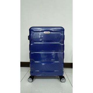 ◎蜜糖泡泡◎America Tiger 24吋 藍色碳纖行李箱(TSA海關鎖鎖+飛機輪)