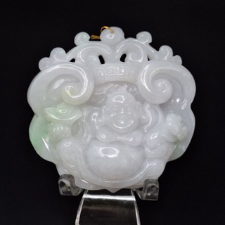 保A翡翠 老種愛心如意笑彌勒.佛公/鵝鵝天然翡翠/A2589008