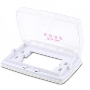 消防器材批發門市 LK-4600-1 防滴防誤觸保護盒 緊急押扣開關 排煙手動啟動裝置、排煙手動開關白鐵面板