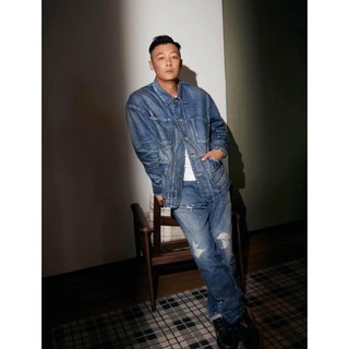 MADNESS PATCHED WORKER DENIM JACKET 餘文樂同款