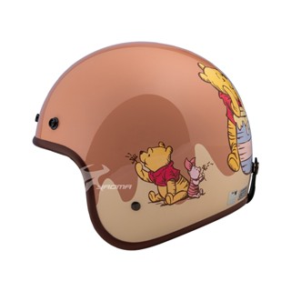 【EVO】安全帽 小熊維尼 3 杏粉 維尼熊 小豬 Winnie the Pooh 復古帽 迪士尼授權 309｜耀瑪