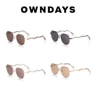 OWNDAYS 時尚波士頓框墨鏡 SUN1073B-4S