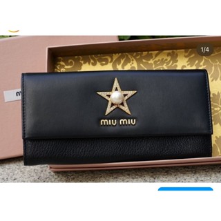 *SHIHNA名牌精品*Miu Miu 5MH3692 Portafoglio Pattina 珍珠長夾