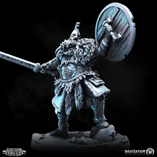 Tazo工坊[代客列印BM] THULEAN WARRIOR POSE2圖林戰士POSE2 3D列印模型WRHF