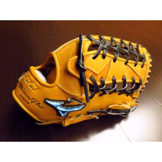 {圓圓小舖}全新日本製硬式MIZUNO PRO ORDER美津濃棒壘球手套漢字波賀 梶谷隆幸外野手套東京奧運藍標5DNA